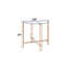 Table de bout en transparent et champagne