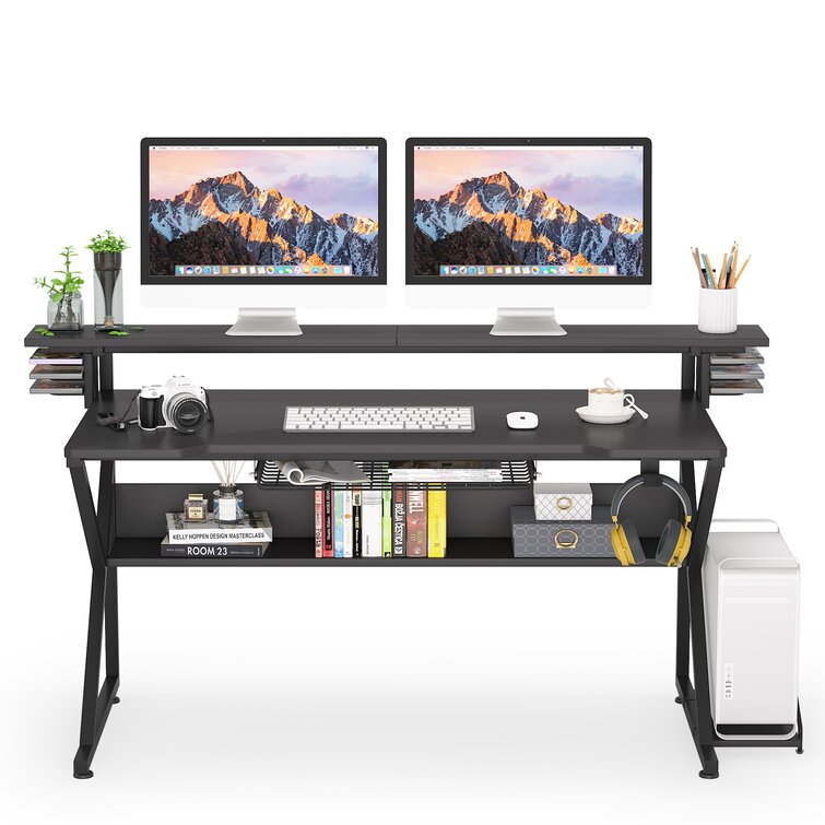 Inbox Zero Dorazio 47.24'' Gaming Computer Desk with Monitor Stand