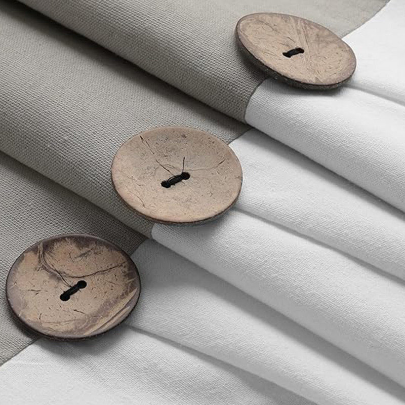 Gracie Oaks Shower Curtain for Bathroom Linen and Cotton Woven Fabric