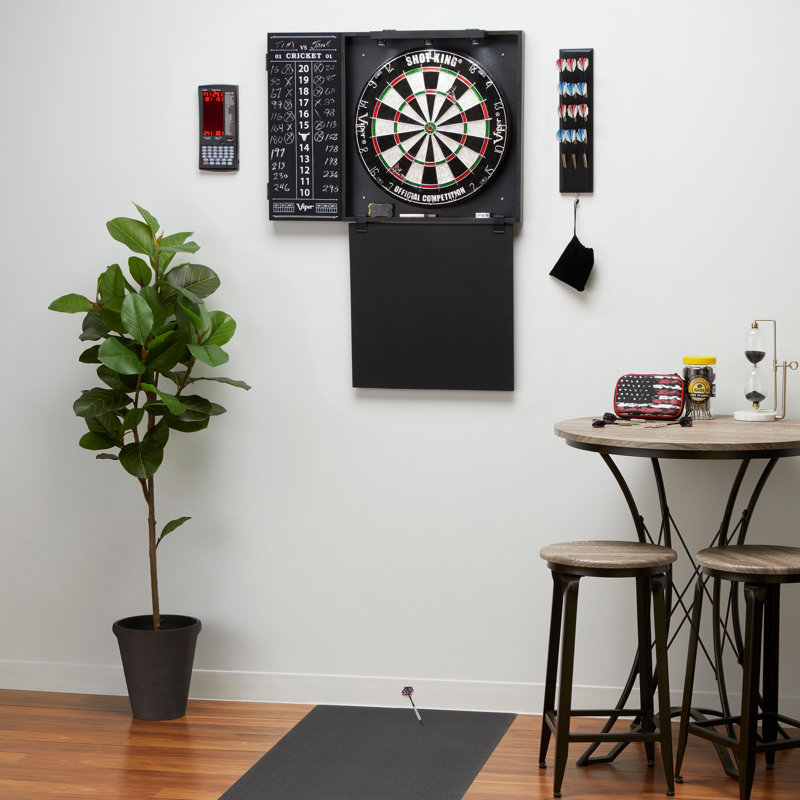 Viper Steadfast Black MDF Dartboard Set with Storage