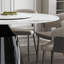 Ensemble de salle à manger rond 59 po - Table en faux marbre avec plateau rotatif et chaises en cuir de polyuréthane, ensemble de table de cuisine / salle à manger moderne pour restaurant et maison-248200231