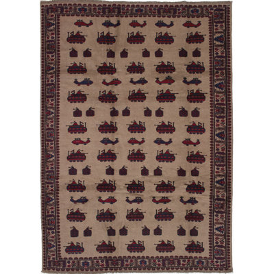 Isolde One-of-a-Kind 6'11" X 9'9" New Age Wool Area Rug in Tan