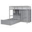  Lit superposé avec tiroirs, garde-robe, tablettes de rangement et lit hydraulique-1459864591
