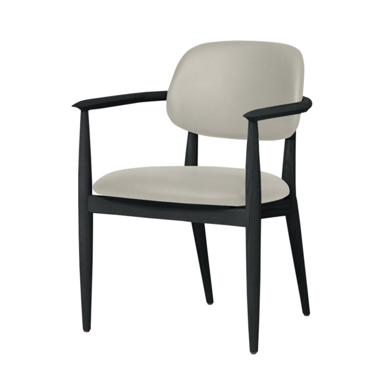 Chaise Slow de Space Copenhagen, Chêne gris, Glace Omega