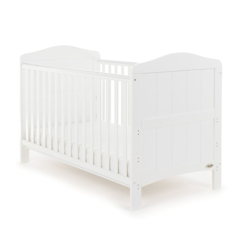 Whitby Cot Bed with Cot Top Changer, White