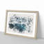 Winter Forest by a Lake in Germany - Framed Print-56882230-56882231
