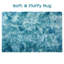 Standard Shaggy Tye Dey Teal Cozy Non-Slip Area Rug -2005373633