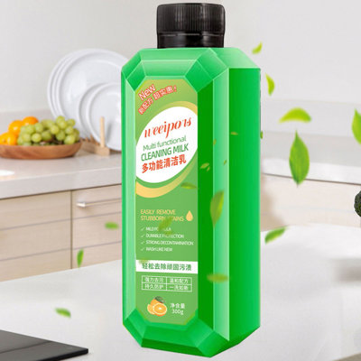 détergent détergent lait de nettoyage multifonctionnel pour la cuisine domestique aux taches d'huile lourde nettoyant multi-usages à échelle d'huile 300 ml