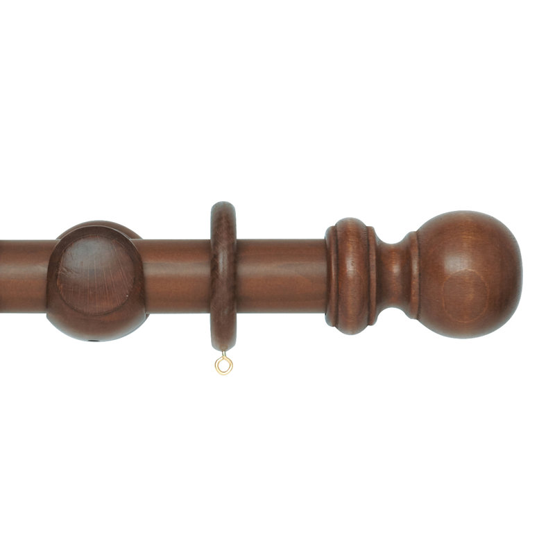Derrill Wood 200cm 3.5cm Single Pole, Rosewood