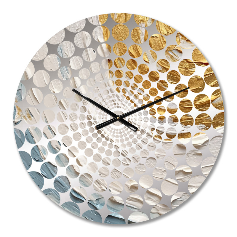 Liljar - Abstract Spirals Wall Clock, Médium