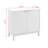 Mid-Century Modern 2 Door Storage Cabinet With Fluted Fronts-586910570