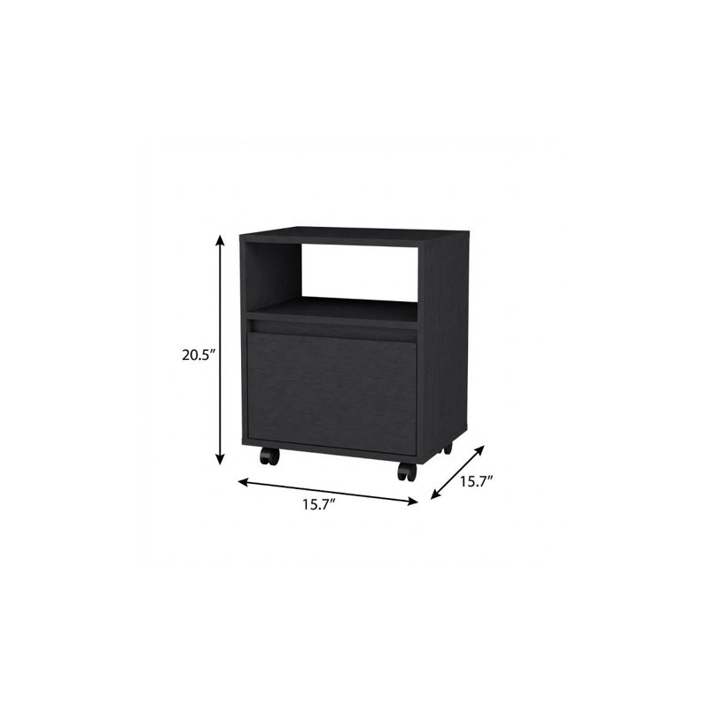  Table de chevet 1 tiroir Briarwood, Noir