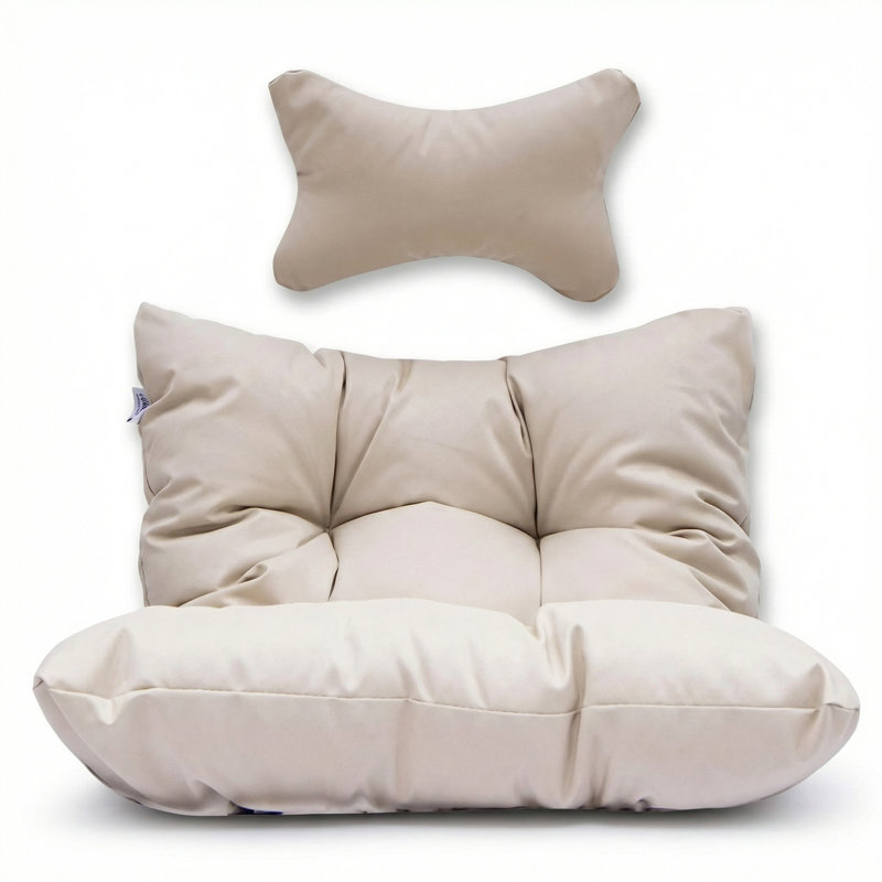 Outdoor Polyester Seat Cushion, Beige