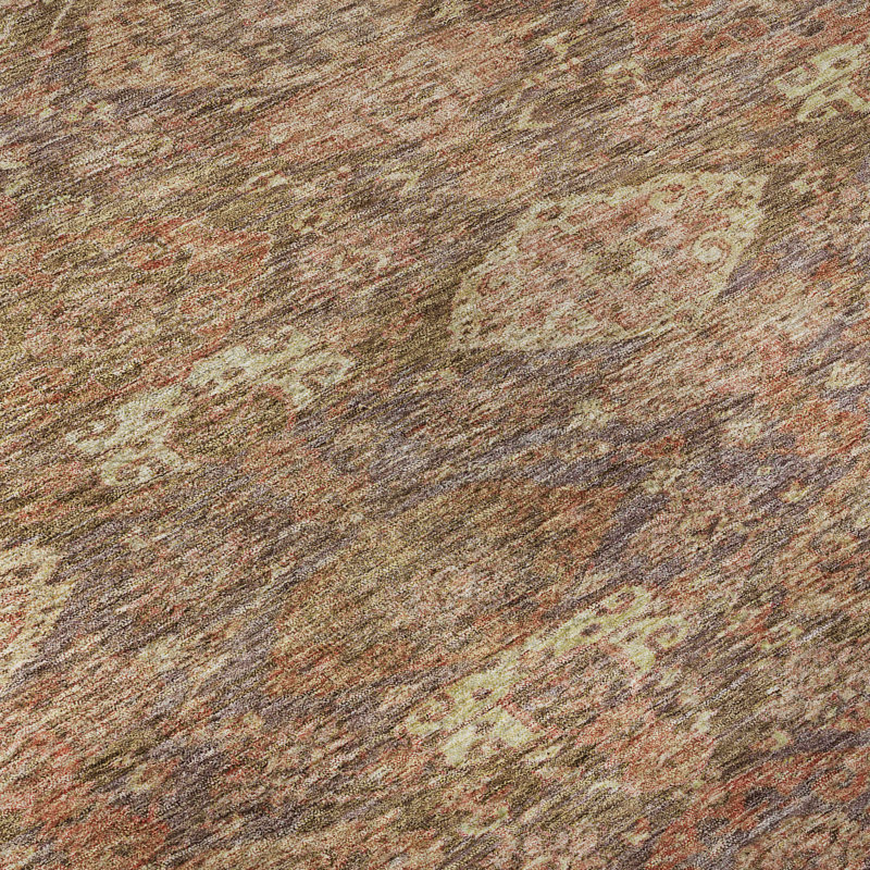 Tapis damassé de qualité supérieure lavable à la machine Jamestown AMF1084, Rectangle 2 pi 6 po x 3 pi 10 po