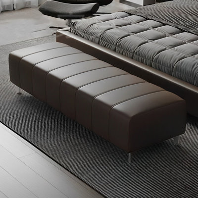 Banc rembourré en similicuir Nailani