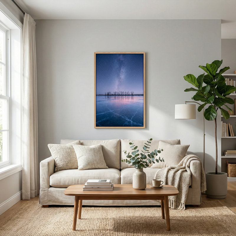 Ciel étoilé, reproduction d'art sur toile, ensemble de 1, H 36 po x l 24 po, Naturel