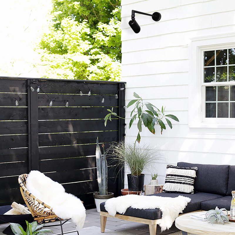 Architectural Black, Outdoor Wall Light