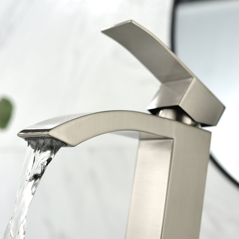 Single-Hole Single-handle Bathroom Faucet, Brushed Nickel