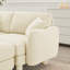Boucle Fabric 3-Seat Sofa Including 2 Pillows，Ottoman-2137272121