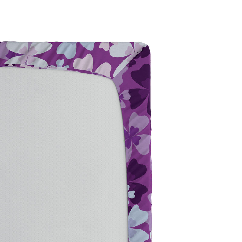 Microfiber Floral Fitted Sheet, Queen Fitted Sheet
