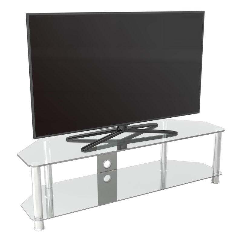 Esmeyer Unfinished TV Stand for TVs up to 50", Silver Clear