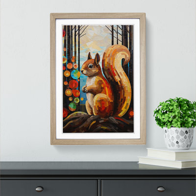 Squirrel Constructivism - Framed Print