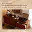 Buffet léger de luxe, armoire de vestibule, armoire de rangement rétro à contraste rouge-754857524