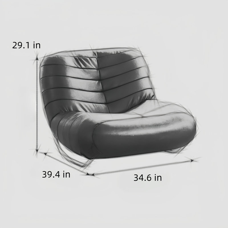 Chaise berçante moderne rembourrée, Couleur des fleurs