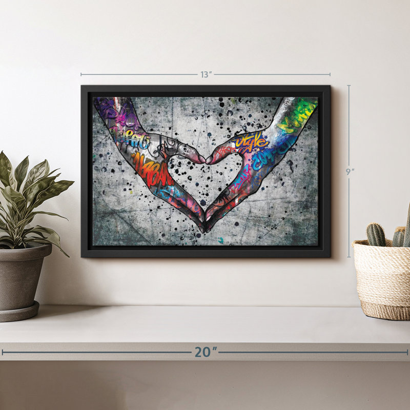Love «Urban Love Heart», H 13 po x l 9 po