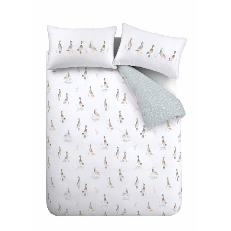 Dapper Ducks Duvet Cover Set, Double Duvet Cover + 2 Standard Pillowcases