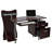 Latitude Run® Stylish Computer Desk with Storage, Chocolate