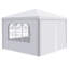 Auvent de mariage 10 pi x 10 pi pour tente de mariage d'extérieur robuste + 4 murs amovibles, bleu-113577965