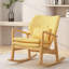 Chaise berçante élégante avec coussin