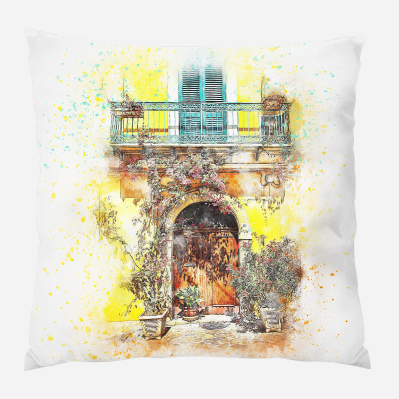 Coussin balcon Cybulski, Microsuède, Intérieur 