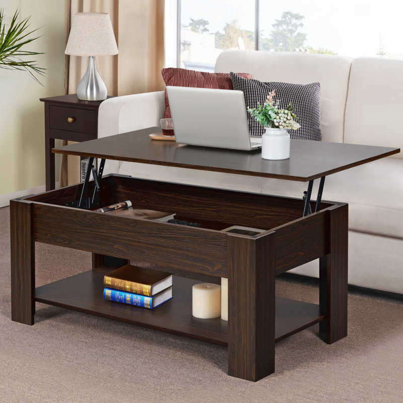 Table basse Ajeem, Noir, noir, noir, noir, H 16,5 po x L 39 po x l 20 po