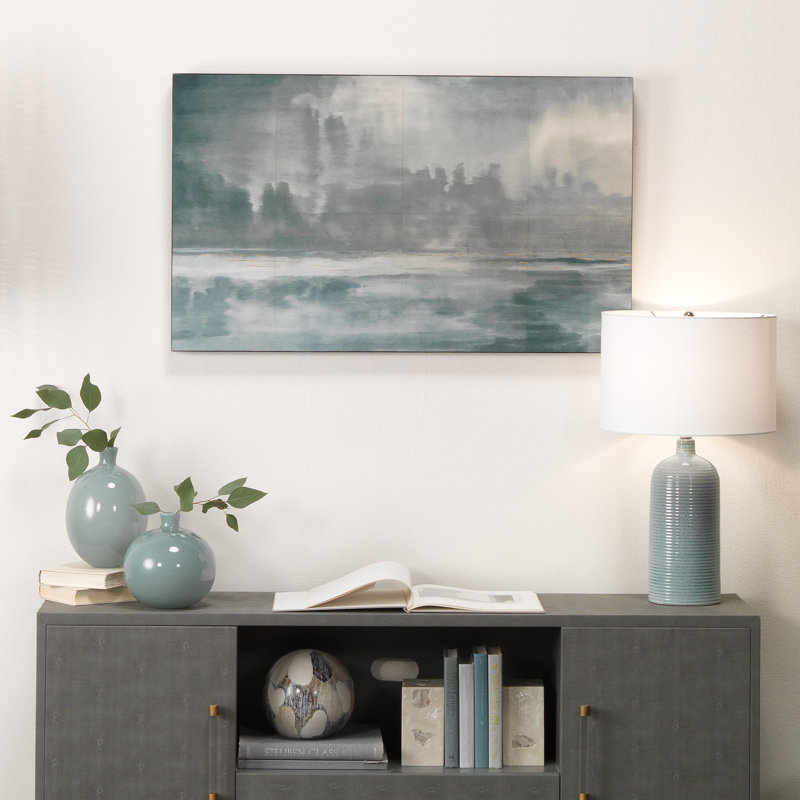 Cloudscape Painting, Navy Blue