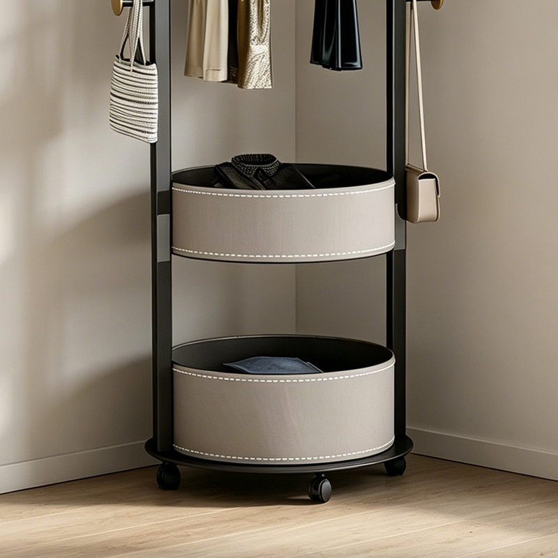Modern Luxury Hall Tree Organizer, Light Khaki
