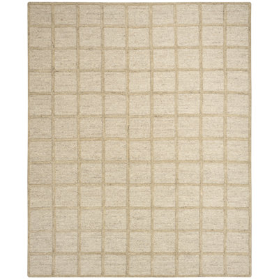Tapis d'intérieur moderne chameau pur 8 pi 6 po x 11 pi 6 po DKNY