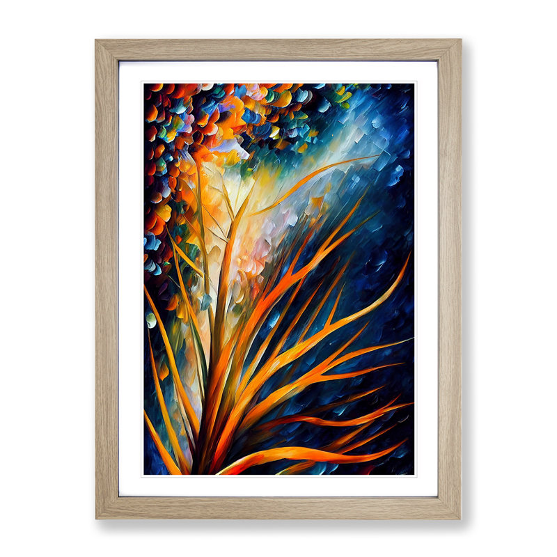 Beauty of the Coral Reef No.1 - Wall Art, 34cm H x 25cm W x 2cm D, Oak, White