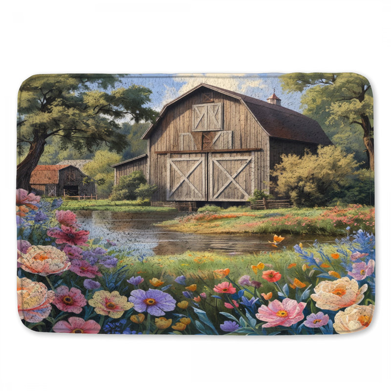 Tapis de bain Rustic Barn, L 24 po x L 17 po