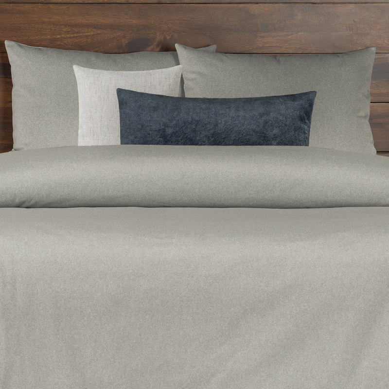 Adventure Tweed Duvet Cover & Insert Set, Twin Duvet Cover +  4 Additional Pieces, Light Gray