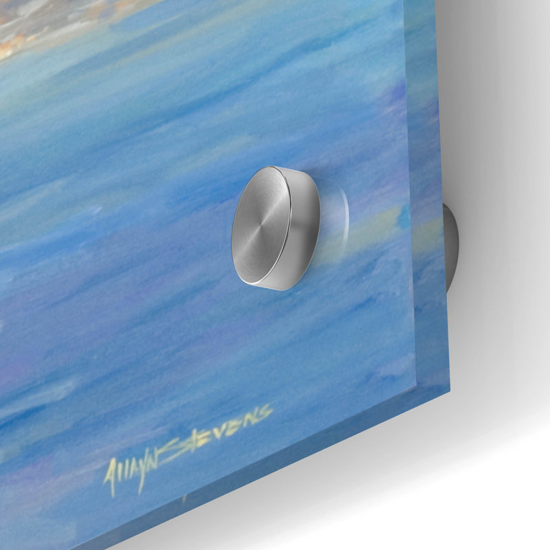 Epic Art 'Lake Como' by Allayn Stevens, Acrylic Glass Wall Art, 3 Piece Set, 36" H x 108" W 