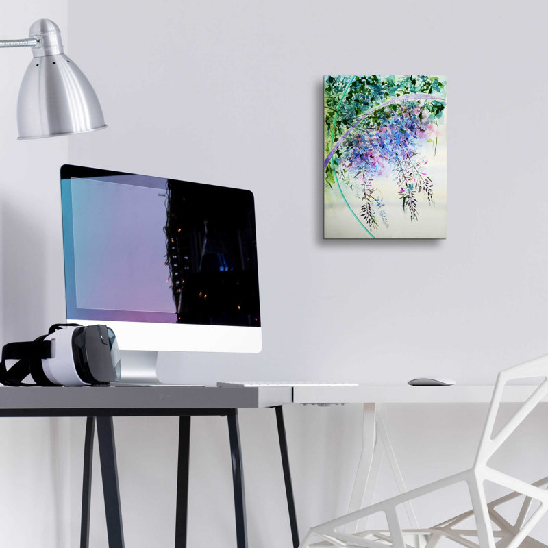 «Wisteria» par Rita Shimelfarb, H 16 po x l 12 po x P 0,13 po