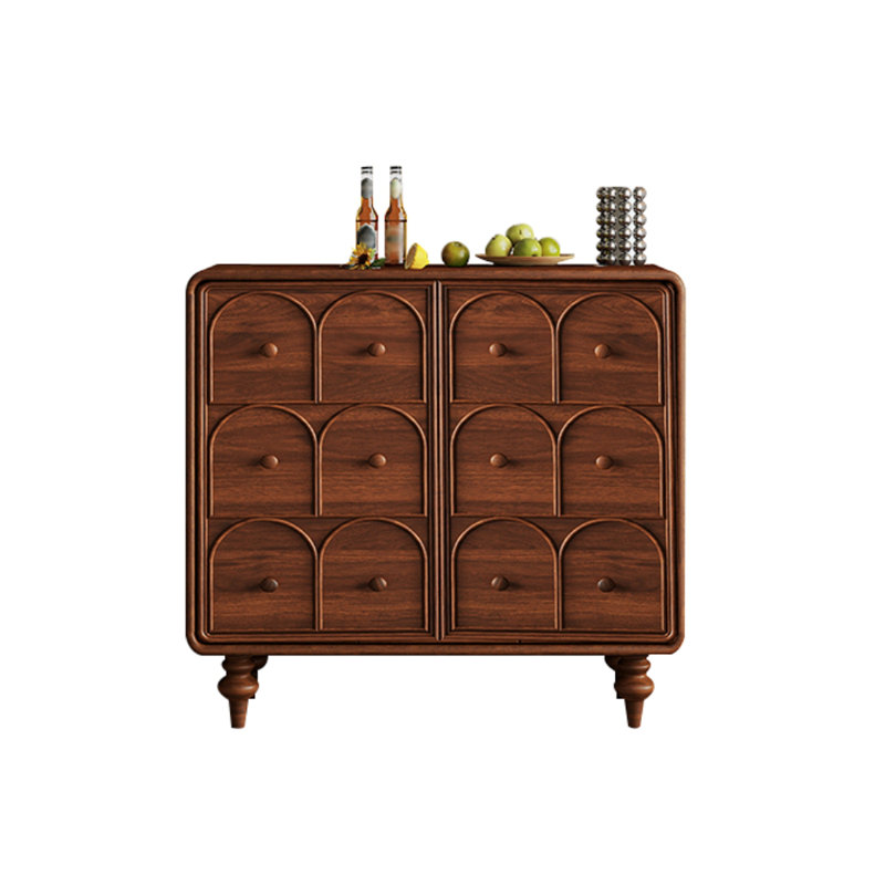 French Retro Accent Cabinet Solid Wood Accent Cabinet