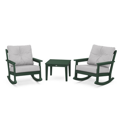 Ensemble de chaises berçantes 3 pièces Vineyard