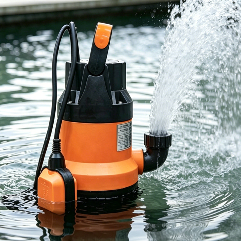 0.5 HP Submersible Utility Pump with Automatic Float Switch for Pool, Pond & Basement Drainage