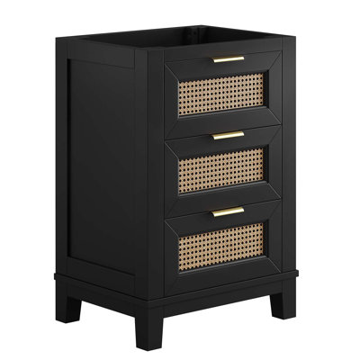 Modway 24" Single Bathroom Vanity Base Only in Black