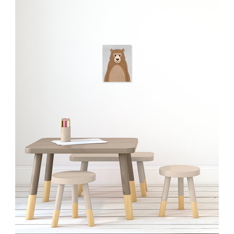 Adhésif décoratif Cheery Bear, H 14 po x l 11 po x P 1,5 po, Toile
