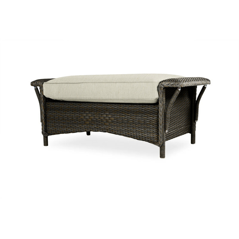 Nantucket Outdoor Ottoman, Beach Natural, Mink