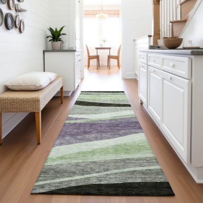 Premium Machine Washable Wayne AMF1098 Swirls Rug